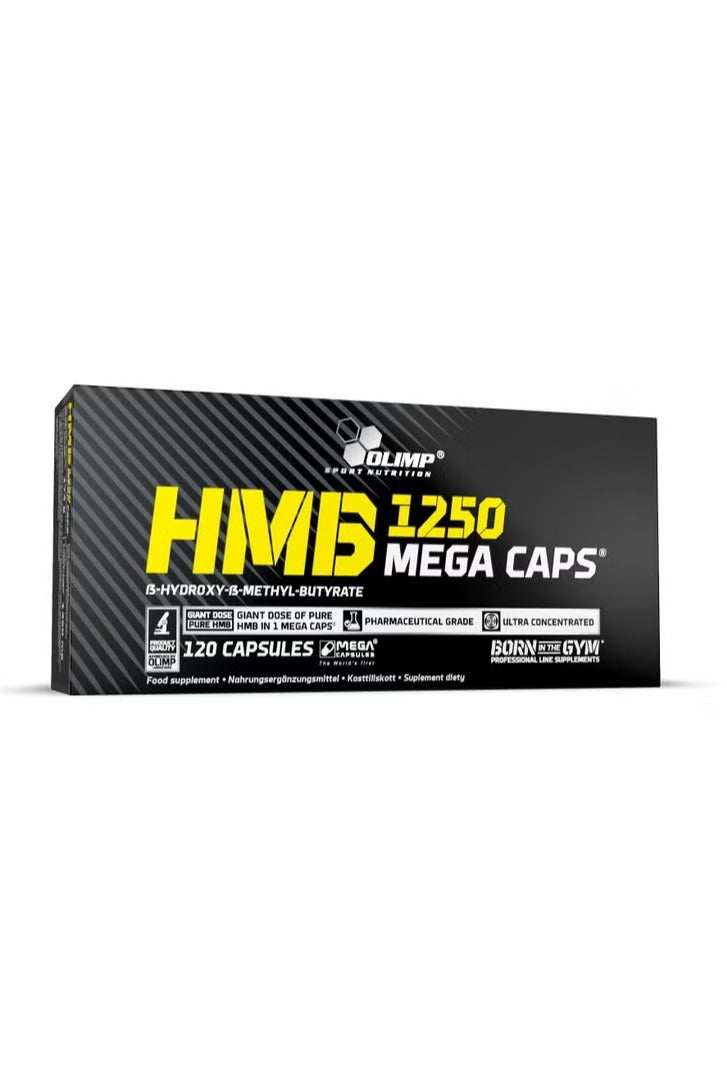 Olimp HMB 1250 Mega Caps, Pharmaceutical Grade, Ultra Concentrated, 120 Capsules - Image 1
