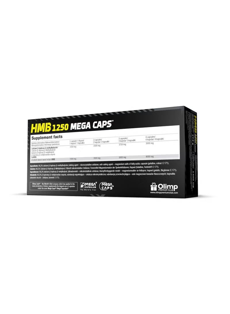 Olimp HMB 1250 Mega Caps, Pharmaceutical Grade, Ultra Concentrated, 120 Capsules - Image 3