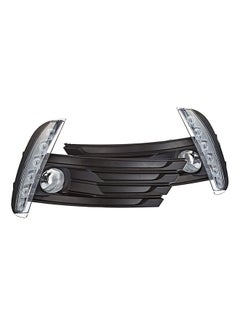 DLAA DLAA Pack of 2 TY877L Fog Lamp Suitable for Corolla (Asia Type) 2017-On with LED Frame, 2 Function and Wires  - Image 1
