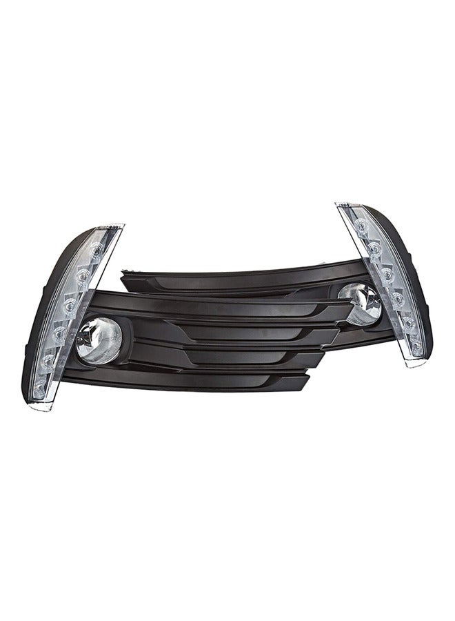 DLAA DLAA Pack of 2 TY877L Fog Lamp Suitable for Corolla (Asia Type) 2017-On with LED Frame, 2 Function and Wires  - Image 1