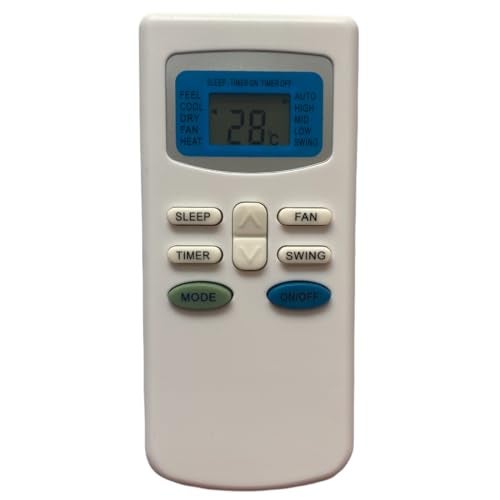 Upix AC Remote No. 17 (No Backlight), Compatible/Replacement for TCL AC Remote Control (Exactly Same Remote Will Only Work) - Image 1