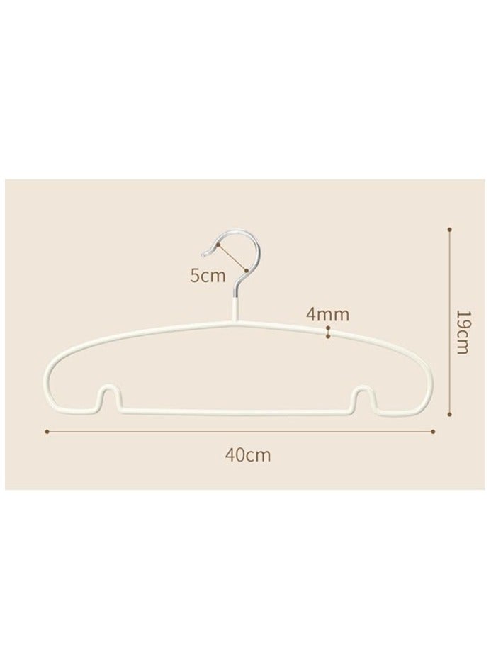 TYCOM Non Slip Hangers Suit Hangers 10 Pack Ultra Thin Space Saving Clothes Hangers with No Shoulder Bump Design for Coats Jackets Pants Dress Clothe White 10 Pieces. - Image 4