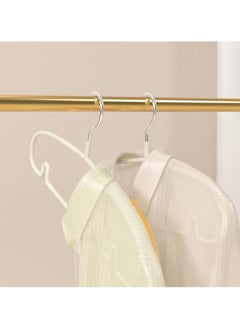 TYCOM Non Slip Hangers Suit Hangers 10 Pack Ultra Thin Space Saving Clothes Hangers with No Shoulder Bump Design for Coats Jackets Pants Dress Clothe White 10 Pieces.  - Image 5