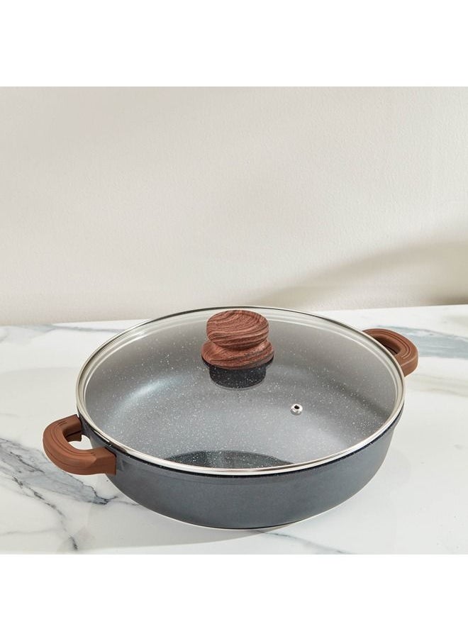 Home Box La Cucina Die Cast Induction Shallow Pot 28 x 7.5 x 28 cm  - Image 3