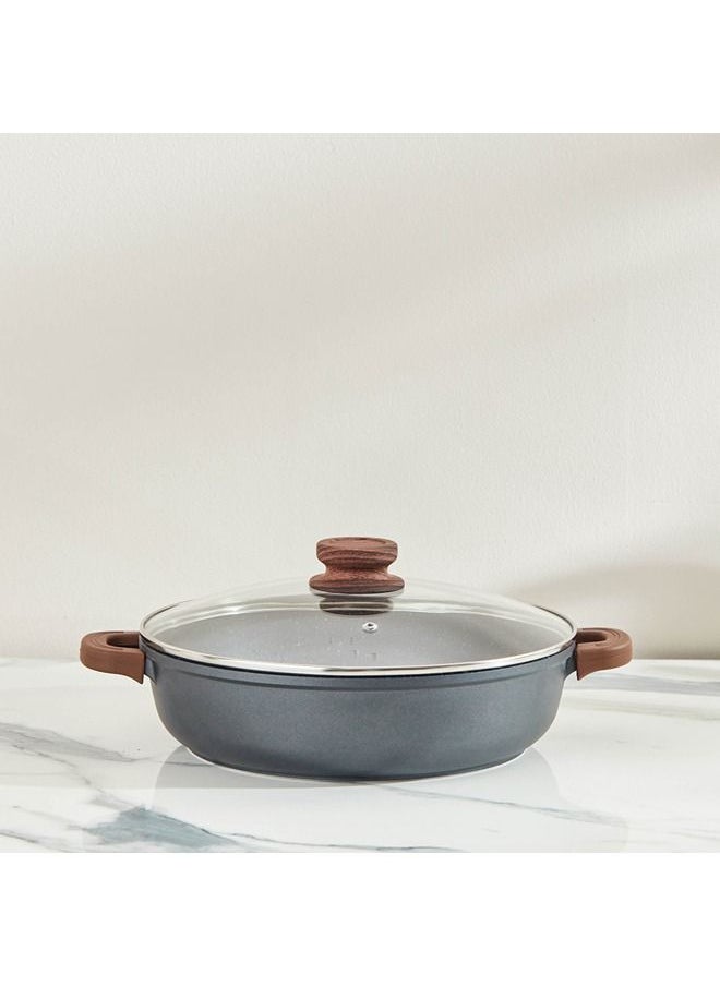 Home Box La Cucina Die Cast Induction Shallow Pot 28 x 7.5 x 28 cm  - Image 2