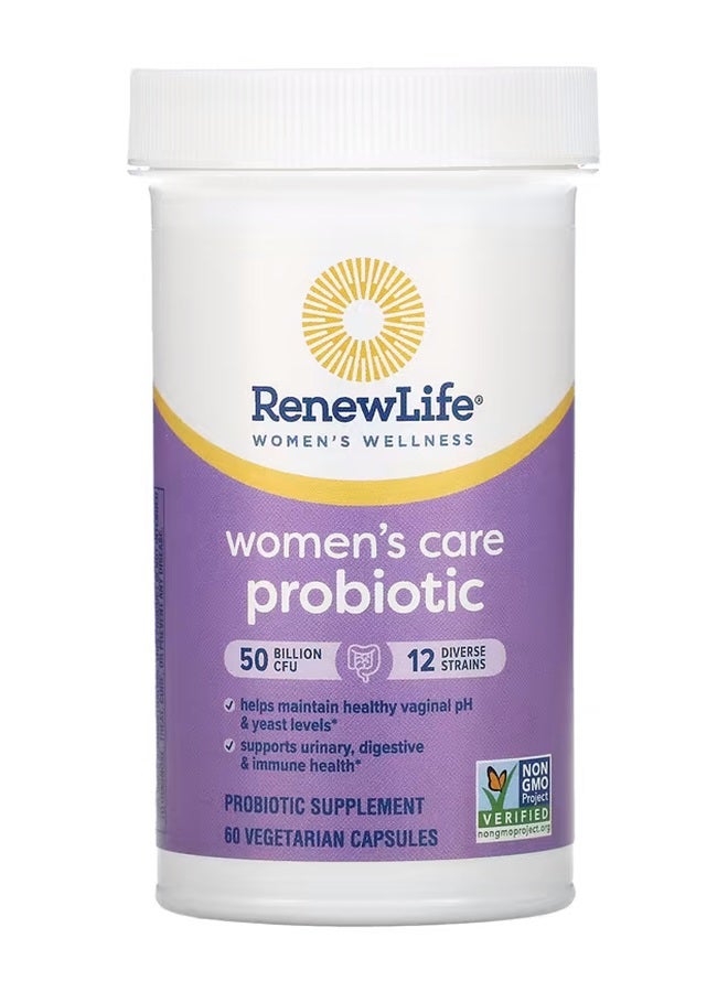 Renew Life 50 Billion Cfu D Probiotic Supplement For Digestive And Immune Health 60 Capsules - Image 1