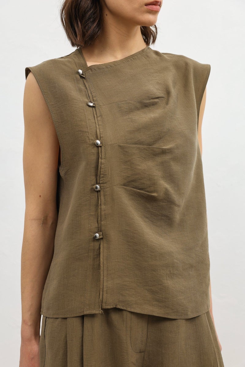 Antioch Women's Button-Down Top with Lyocell Blend - Image 3