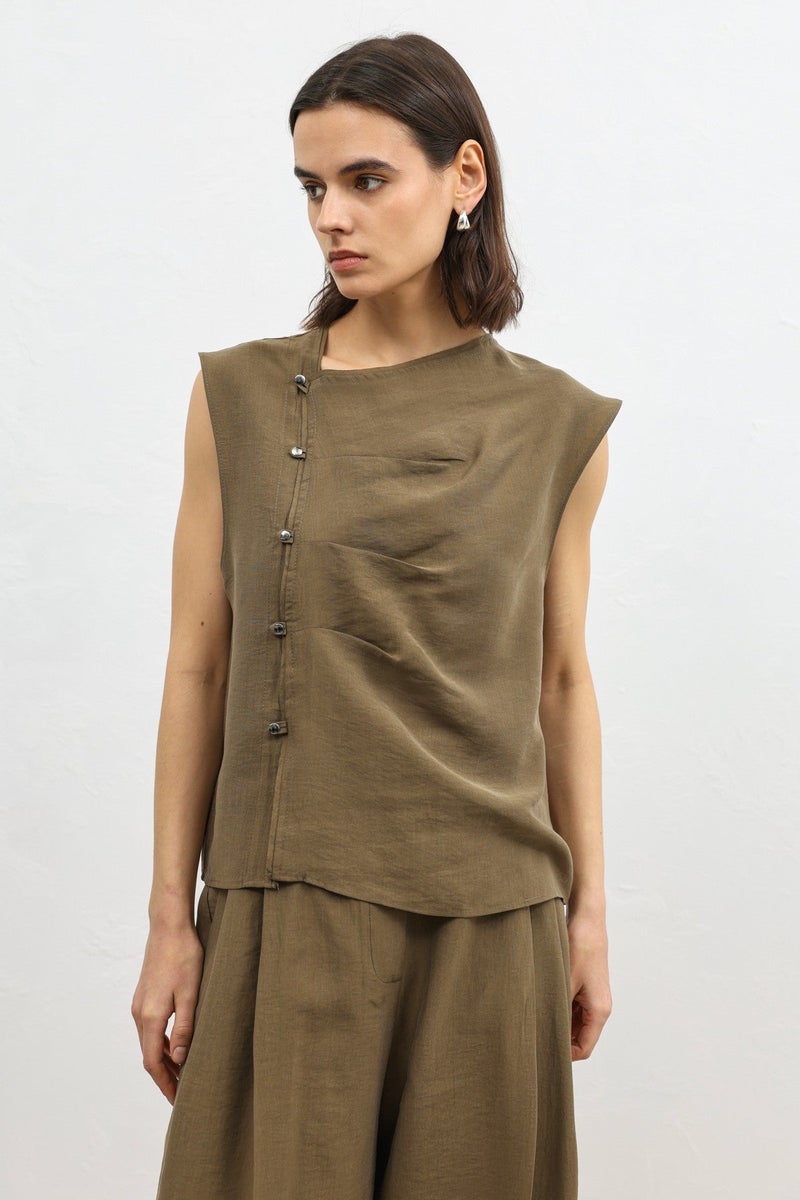 Antioch Women's Button-Down Top with Lyocell Blend - Image 2