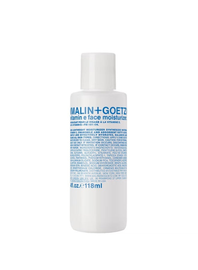 Malin + Goetz Vitamin E Face Moisturiser 118ml - Image 1