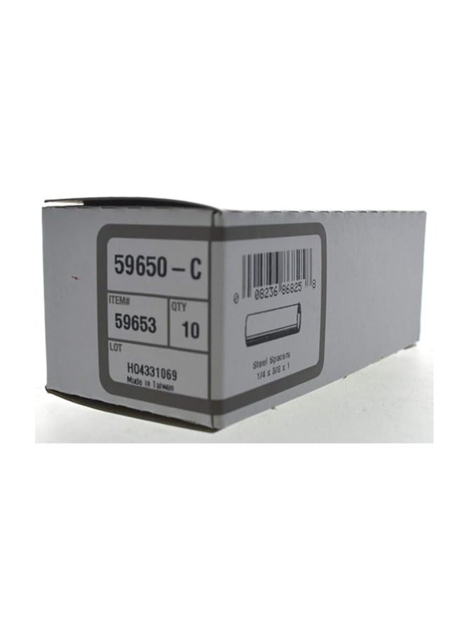 Hillman 59653 1/4 x 3/8 x 1-Inch Seamless Steel Spacer, 10-Pack,Silver - Image 2