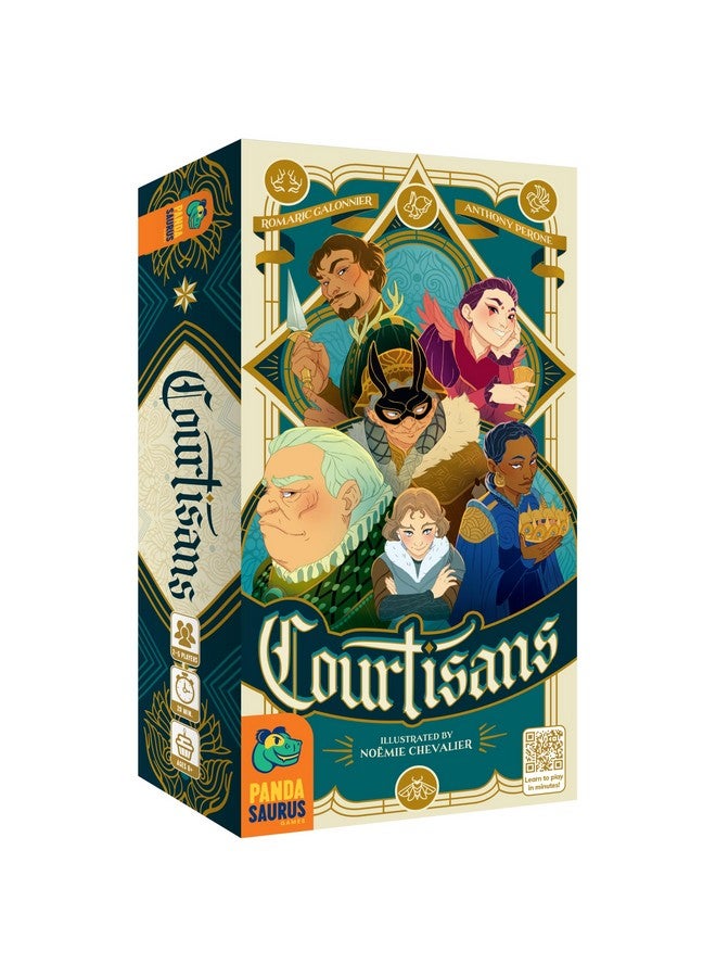 Pandasaurus Games Courtisans Card Game - Navigate Intrigue and Influence at The Queen's Banquet! Strategy Game, Fun Family Game for Kids & Adults, Ages 8+, 2-5 Players, 20-30 Min Playtime, Made - Image 1