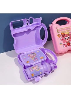 Little Buddy LITTLE BUDDY Lunch-Box for Boys, Bento Box for Kids | Water Bottle Leak-Proof Design, BPA-Free Plastic or School Lunches Box Lightweight, Perfect for School, Picnic, and Travel (Set of 1, Multicolor)  - Image 3