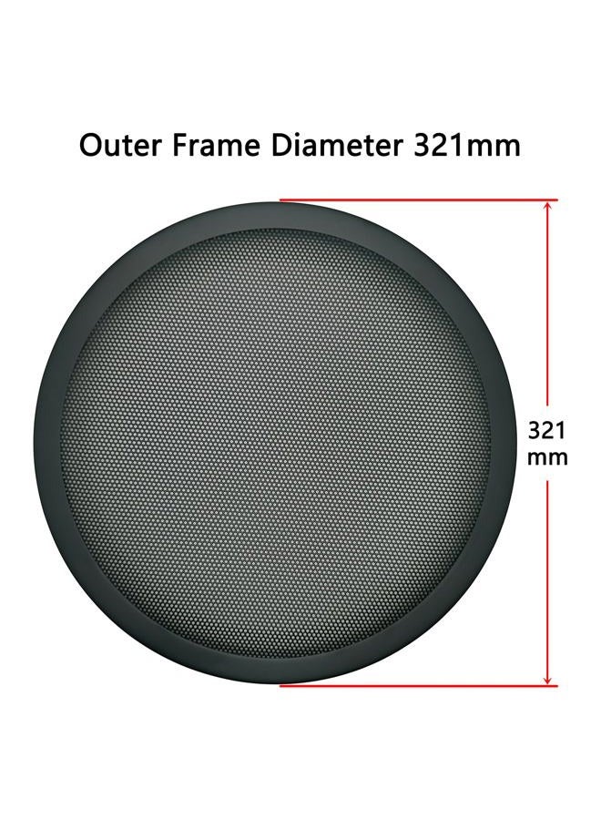 Fuhengli 12" Speaker Grill Covers, Car Speaker Subwoofer Guard Protector, Metal Frame with Metal Mesh, Black - 1Pc - Image 3