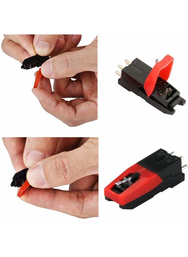 Ywhomal 4 Pack Ruby Record Player Needle Turntable Stylus Replacement for ION Jenson Crosley Victrola Sylvania Turntable Phonograph LP Vinyl Player More Brand - Image 3