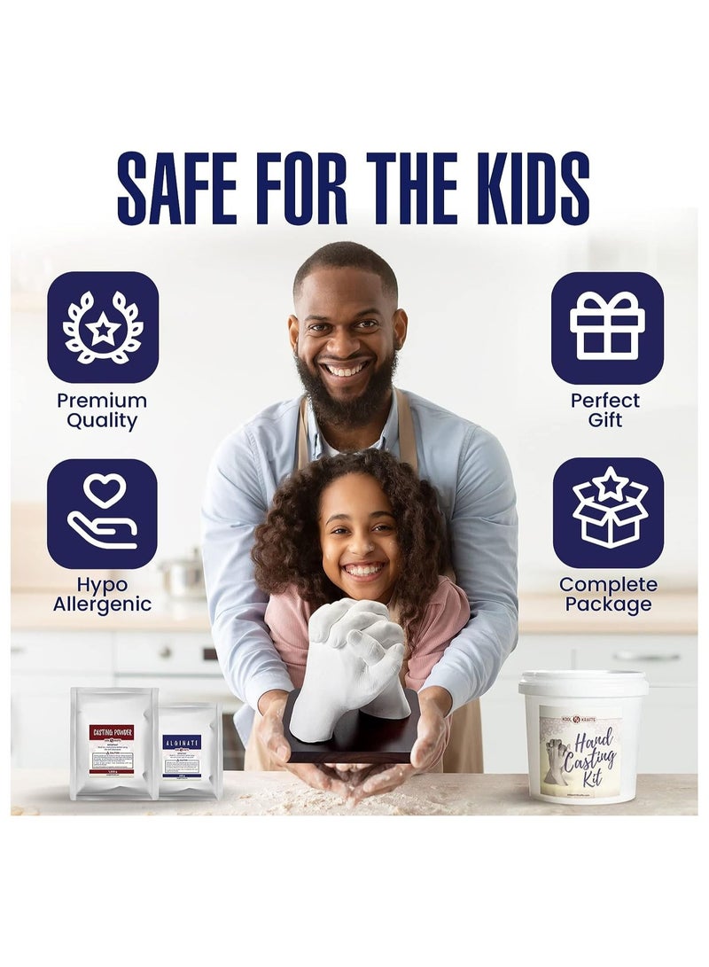 Kool Premium All in One Hand Casting/Molding Kit (Natural, Odorless, Non-Toxic, Kids Safe, Hypoallergenic) - Create Lasting Memories  - Image 5