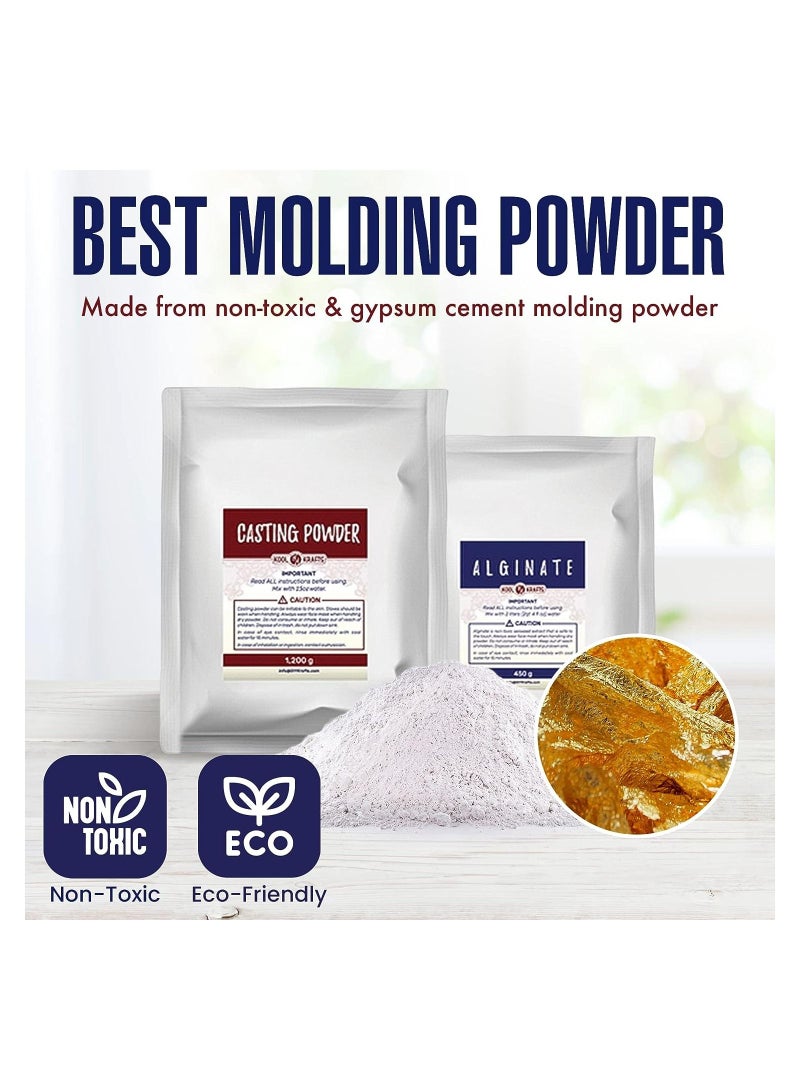 Kool Premium All in One Hand Casting/Molding Kit (Natural, Odorless, Non-Toxic, Kids Safe, Hypoallergenic) - Create Lasting Memories  - Image 3