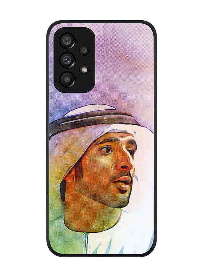 Stylizedd Rugged Black edge case for Samsung Galaxy A73 5G Slim fit Soft Case Flexible Rubber Edges Anti Drop TPU Gel Thin Cover -  Fazza Sheikh Hamdan - Image 1