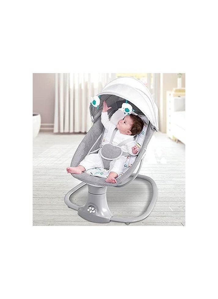 FULL JOY - 3-in-1 Multifunctional Rocking Chair - Grey and blue - Image 1