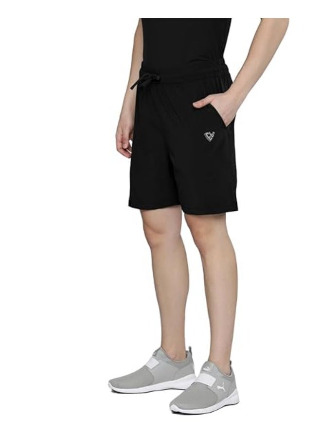 eyebogler Men's Cotton Casual Shorts Black - Image 3