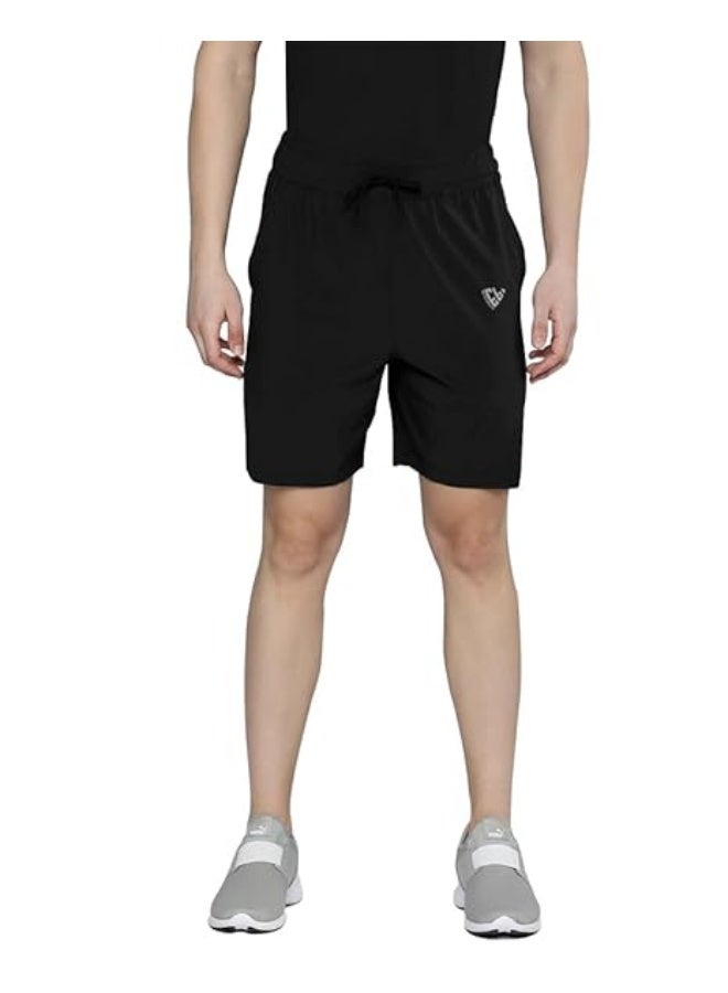 eyebogler Men's Cotton Casual Shorts Black - Image 1