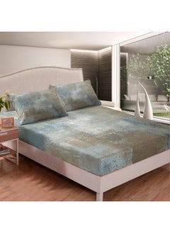 Erosebridal Erosebridal Gray Ombre Bed Sheets Set Teal Gradient Full Size Sheet Sets  - Image 4