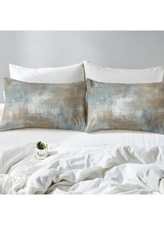 Erosebridal Erosebridal Gray Ombre Bed Sheets Set Teal Gradient Full Size Sheet Sets  - Image 5