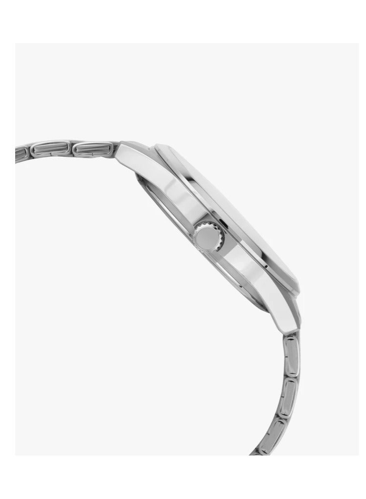 CASIO Mens Watch Green Dial Silver Band MTP-E340D-3AVDF - Image 2