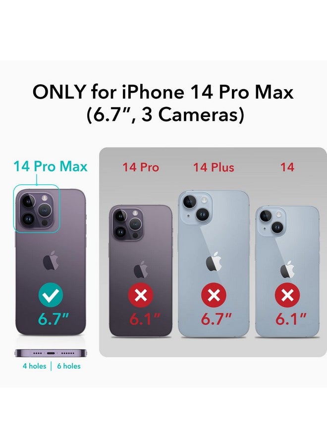 اي اس ار جراب ESR لهاتف iPhone 14 Pro Max، متوافق مع MagSafe، مقاوم للخدش، رفيع ونحيف، حماية كلاسيكية من الصدمات بدرجة عسكرية، TPU، غطاء خلفي مغناطيسي، أسود شفاف  - Image 2