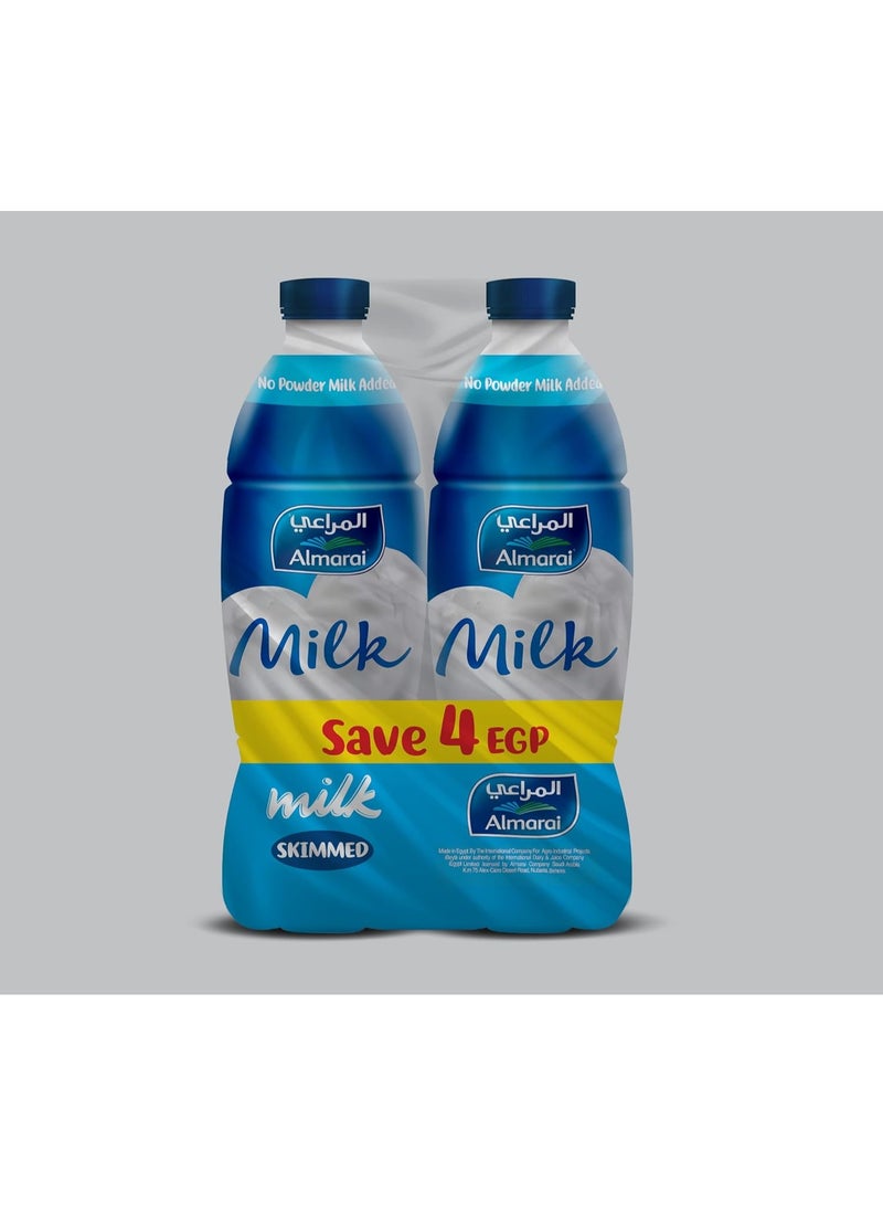 Almarai - Natural Skimmed Cows Milk - Value Pack (4 x 1L)