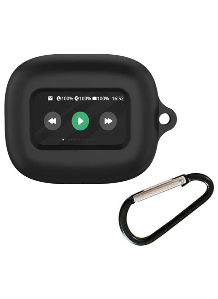 Silicone Protective Case for JBL Live Beam 3 with Keychain Cover (black)