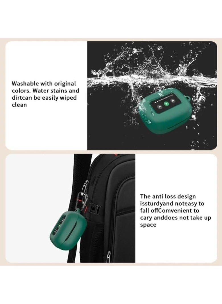 Silicone Protective Case for JBL Live Beam 3 with Keychain Cover (black)