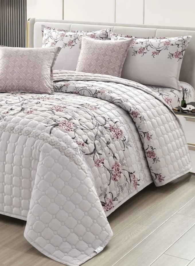 مون طقم لحاف نفرين مفرش مكون من 6 قطع بوليستر مقاس  250x230سم - Image 3