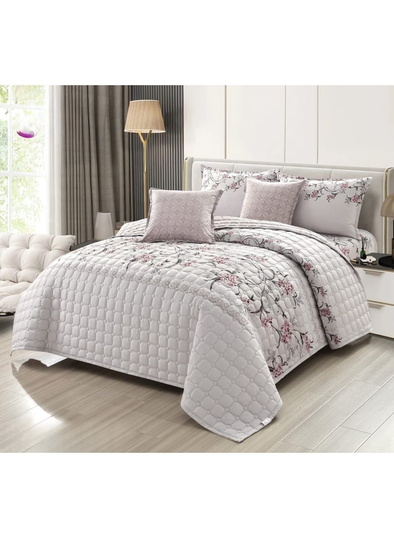 مون طقم لحاف نفرين مفرش مكون من 6 قطع بوليستر مقاس  250x230سم - Image 1