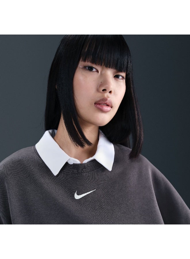 Nike Women’s Nike Sportswear Phoenix Fleece Oversized Crew - Image 1