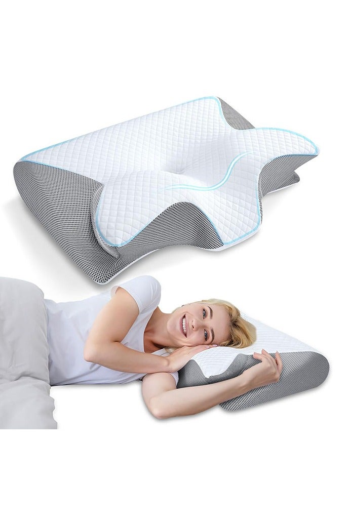 هومستر وسادة عنق، وسادة عنق مسترخية للنوم، وسادة ذاكرة جديدة وسادة عنق مسترخية بطيئة، غطاء السرير الخلفي والجانبي للنوم، وسادة الحمل، وسادة النوم، هدية للآباء المسنين، وسائد للنوم - Image 1