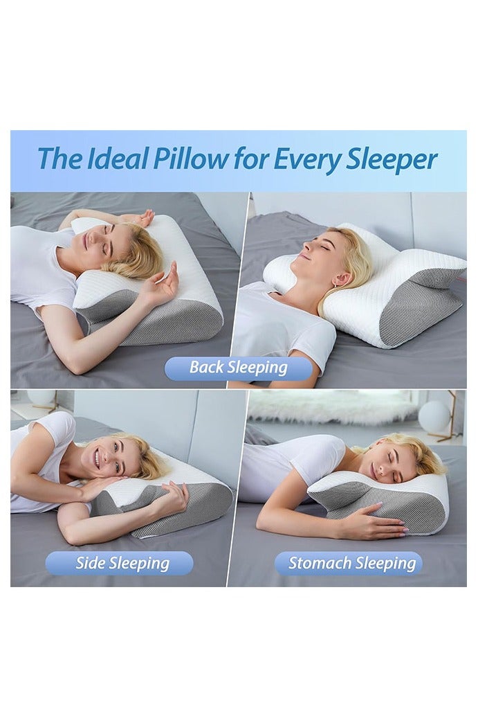 هومستر وسادة عنق، وسادة عنق مسترخية للنوم، وسادة ذاكرة جديدة وسادة عنق مسترخية بطيئة، غطاء السرير الخلفي والجانبي للنوم، وسادة الحمل، وسادة النوم، هدية للآباء المسنين، وسائد للنوم - Image 4