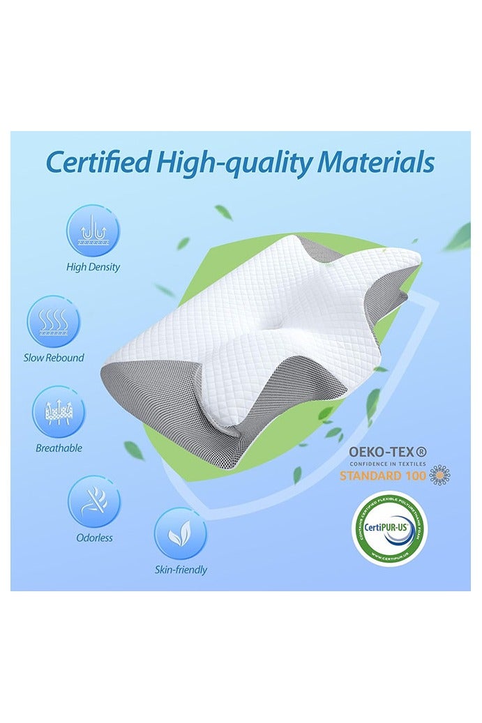 هومستر وسادة عنق، وسادة عنق مسترخية للنوم، وسادة ذاكرة جديدة وسادة عنق مسترخية بطيئة، غطاء السرير الخلفي والجانبي للنوم، وسادة الحمل، وسادة النوم، هدية للآباء المسنين، وسائد للنوم - Image 5