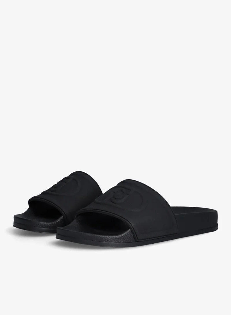 Liu Jo Black sandals with maxi-logo