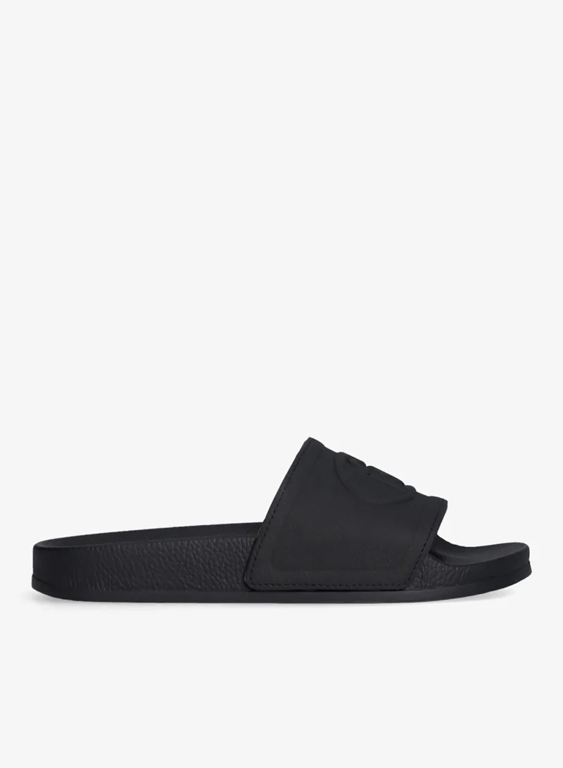 Liu Jo Black sandals with maxi-logo