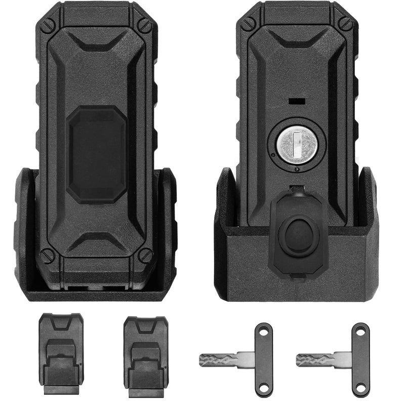 ZKJAYOE Locking Hood Latch with Keys, Jeep Hood Latch for 2007-2017 Jeep Wrangler JK/JKU, Anti-Theft Hood Lock Catch Latch Accessories, Dust & Water Resistant, 100% Exclusive Development for Jeep JK, 1 Pair - Image 1