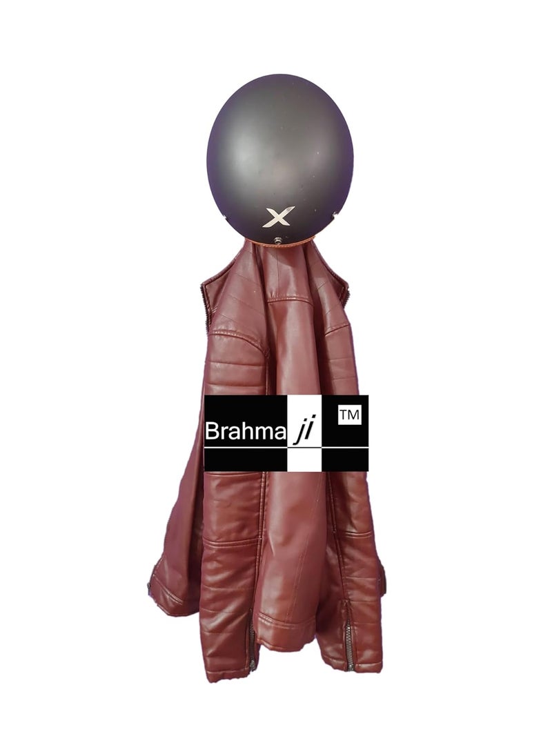 Brahmaji Brahmaji Helmet Holder Cum Keys Jacket Hook Wall mountable Laptop Bag mask Umbrella Helmet Multipurpose Organizer Hook Special Edition Extra Safe 2025 Model Pack of 3 Black  - Image 5