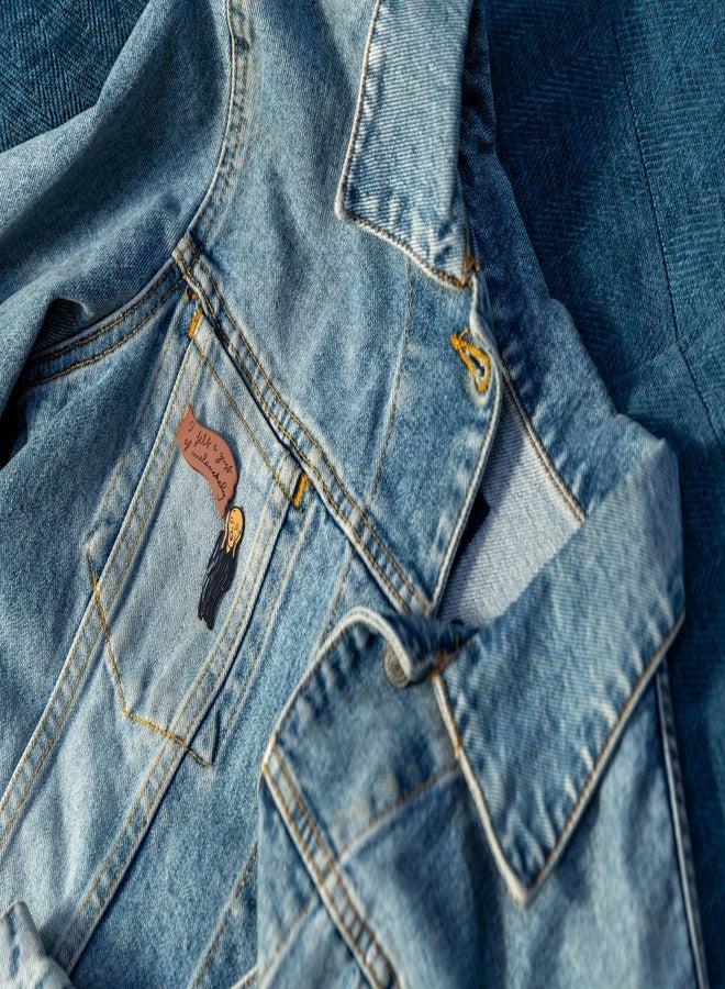 ذي أن إمبلويد فيلوسوفرز جيلد مجموعة دبابيس مينا "صرخة وكآبة" من نقابة الفلاسفة العاطلين عن العمل - مشابك خلفية مطاطية قوية، مجموعة من دبوسين - Image 4