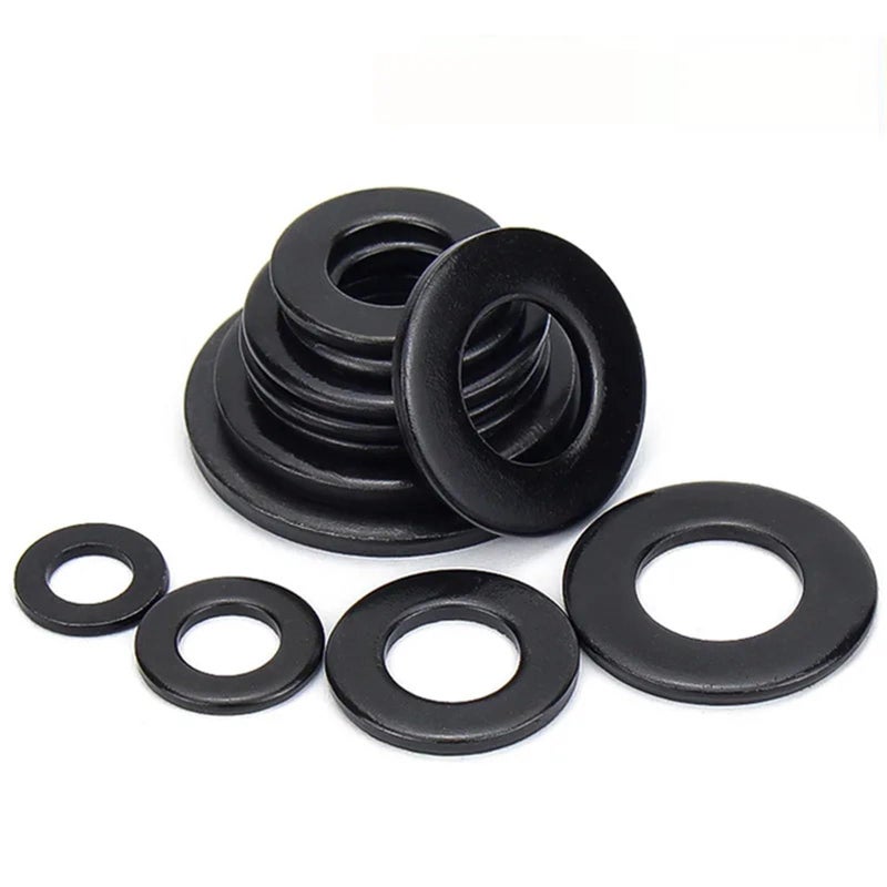 GB97 DIN125 Carbon Steel Flat Washers M2 to M24 25pcs M5 Gasket Pad Set - Image 4