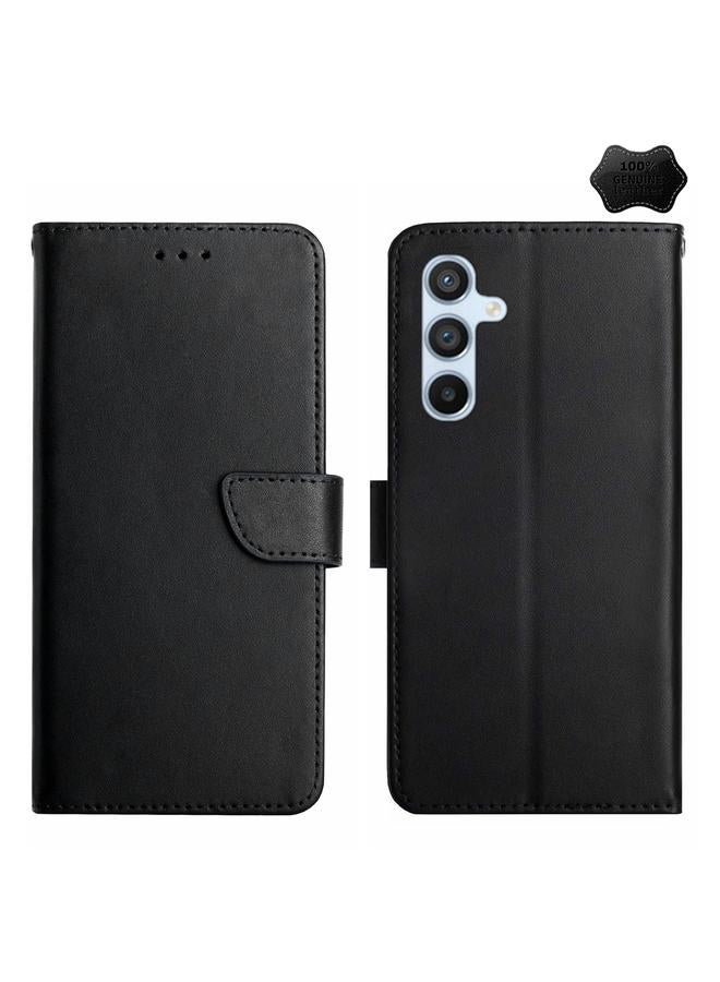 اس-توب جراب لهاتف Samsung Galaxy M34 5G HT02 مصنوع من الجلد الأصلي ومقاوم لبصمات الأصابع - Image 1