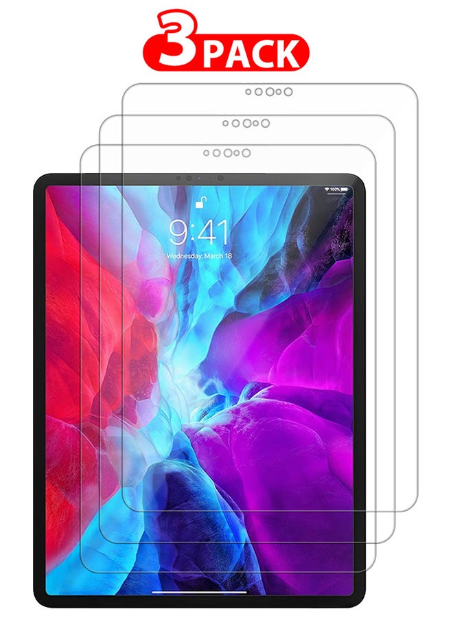 CATANES 3 Packs For Apple iPad Pro 12.9 2020 Screen Protector 9H Hardness Tempered Glass Scratch Resistant HD Display Screen Protector - Image 1