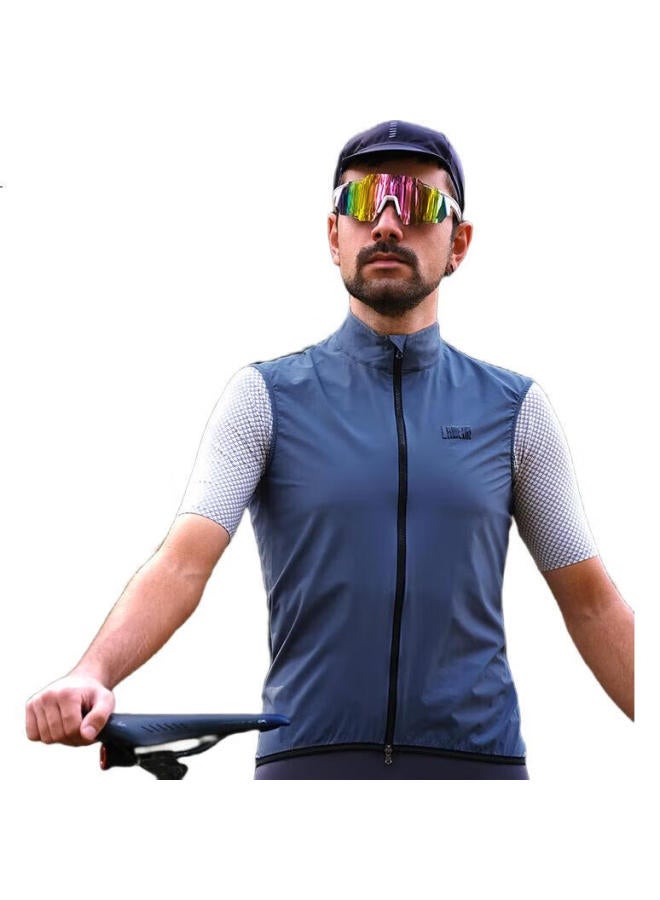 Lampada Cycling Road Bike Riding Vest Spring Summer Quick-Drying Windproof Vest Men And Women Black M - Image 3