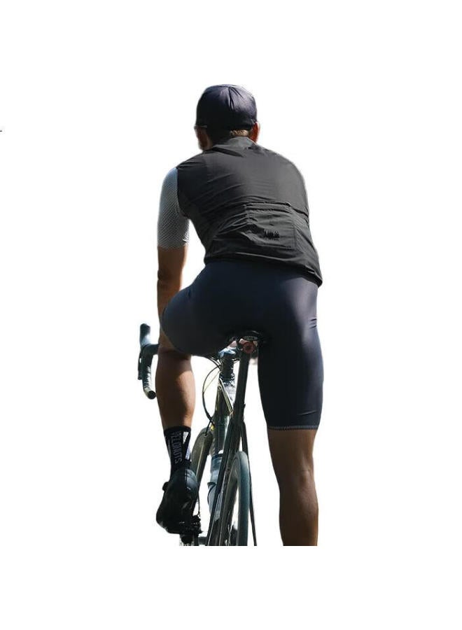 Lampada Cycling Road Bike Riding Vest Spring Summer Quick-Drying Windproof Vest Men And Women Black M - Image 2