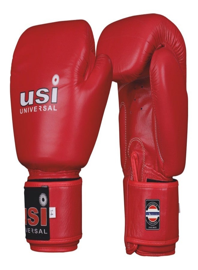 USI Muay Thai Gloves RED 609MT1 (12OZ) - Image 1