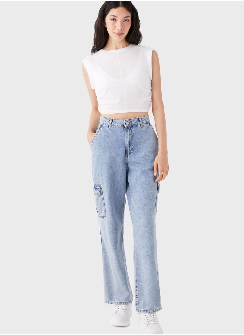 LC WAIKIKI - Mesh Crop Top - Image 1