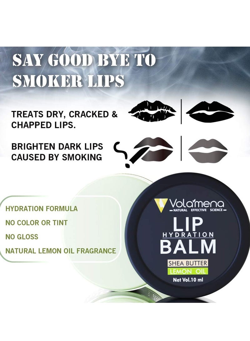 VOLAMENA WITH DEVICE Lip Hydration Balm with Shea butter Lemon Coco butter 10ml 0.3 fl oz - Image 2